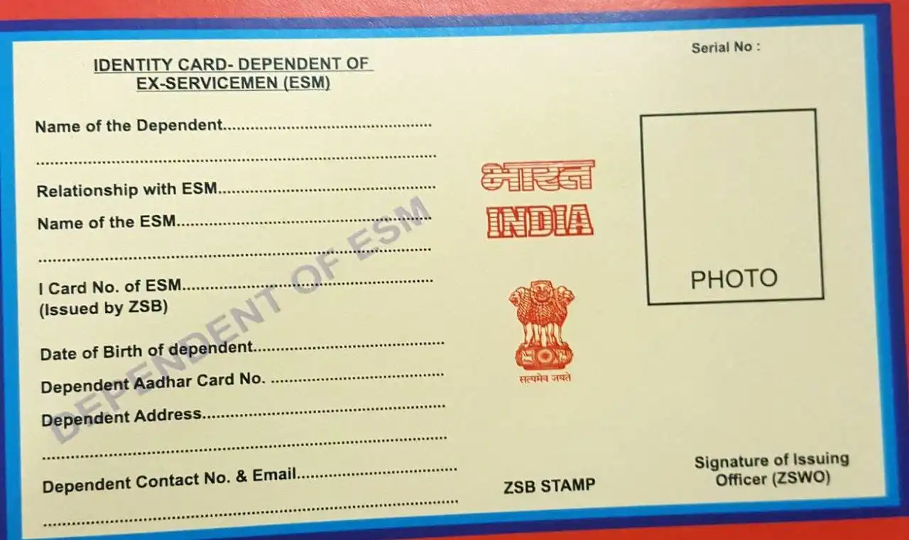 Ex-Servicemen I Card Registration